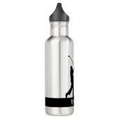 Golfing Golfer Personalisiert Edelstahlflasche (Links)