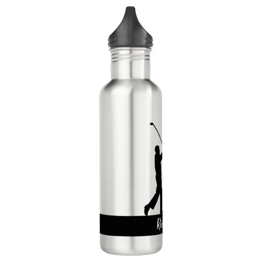 Golfing Golfer Personalisiert Edelstahlflasche (Links)
