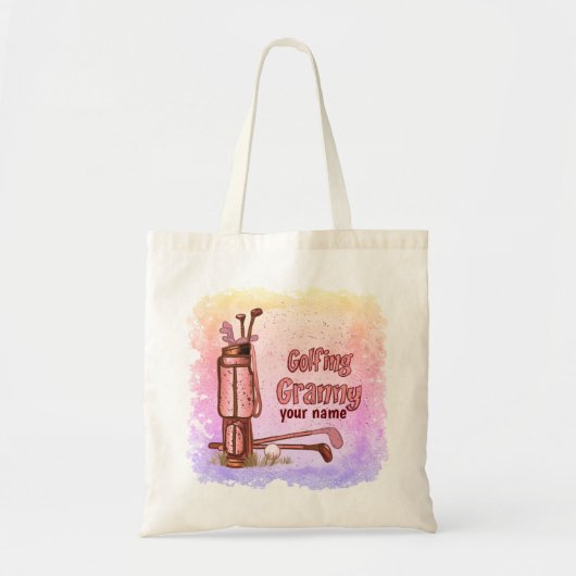 Golfing Granny Totasche Tragetasche (Vorne)