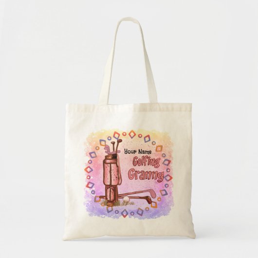 Golfing Granny Tote Bag Tragetasche (Vorne)