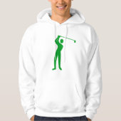 Golfing - grüne Rasenflächen Hoodie (Vorderseite)