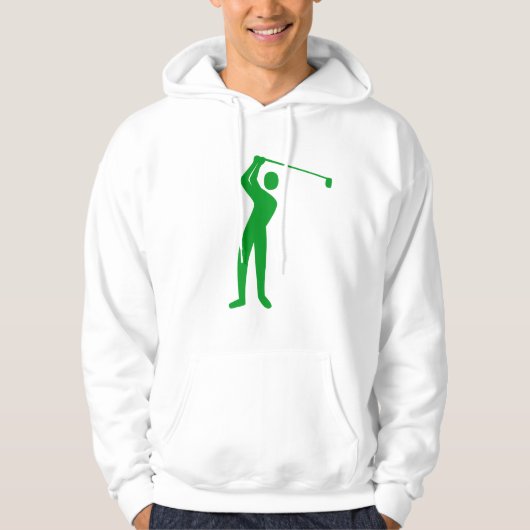 Golfing - grüne Rasenflächen Hoodie (Vorderseite)