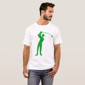Golfing - grüne Rasenflächen T-Shirt (Vorne ganz)