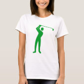Golfing - grüne Rasenflächen T-Shirt (Vorderseite)