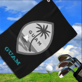 Golfing Guam & Guamaian Wappen / Flagge Golfhandtuch
