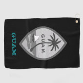 Golfing Guam & Guamaian Wappen / Flagge Golfhandtuch (Horizontal)