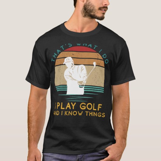 Golfing Guru: Swings & Witty Insights Fun T-Shirt  (Vorderseite)
