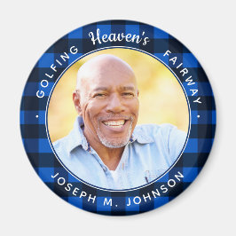 Golfing Heaven's Fairway Foto Golf Memorial Magnet