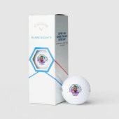 Golfing Heaven's Fairway Golf Lover Foto Memorial Golfball (Verpackung)
