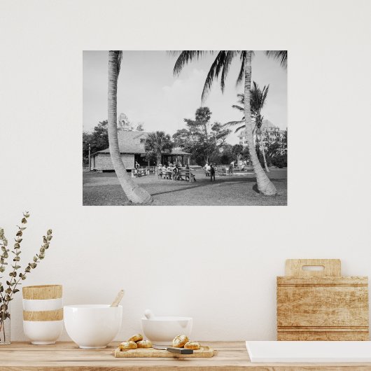 Golfing in Palm Beach, 1904 Poster (Küche)