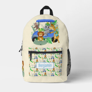 Golfing Jungle Animals Baby personalisieren Bedruckter Rucksack