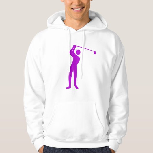 Golfing - Lila Hoodie (Vorderseite)