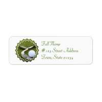 Golfing-Mailing-Label