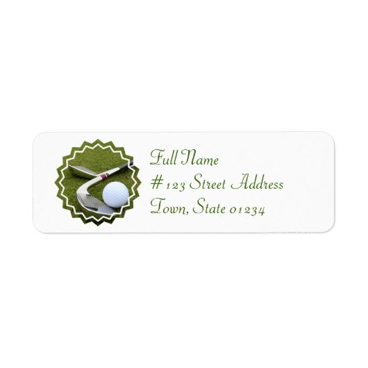Golfing-Mailing-Label (Vorne)