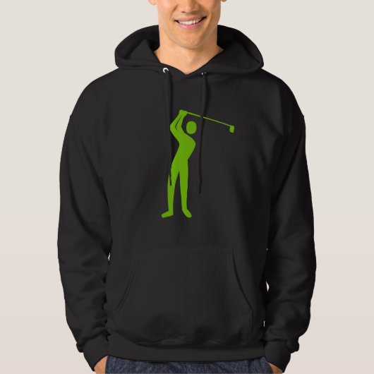 Golfing - Martian Green Hoodie (Vorderseite)