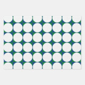 Golfing Patterns Balls T-Shirts Clubs Fahnen Moder Geschenkpapier Set (Vorderseite)