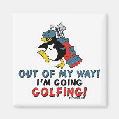 Golfing Penguin Magnet (Vorne)