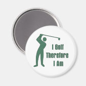 Golfing Philosophie Magnet (Vorderseite/Rückseite)