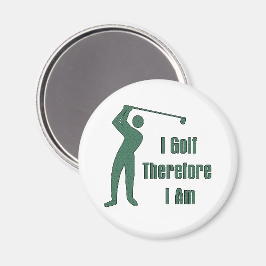Golfing Philosophie Magnet (Vorderseite/Rückseite)
