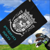 Golfing Puerto Rico Wappen / Flagge Golfhandtuch