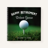 Golfing Retirement Gästebuch Notizblock (Vorderseite)