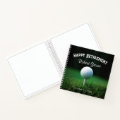 Golfing Retirement Gästebuch Notizblock (Innenseite)