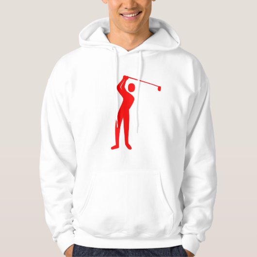 Golfing - Rot Hoodie (Vorderseite)