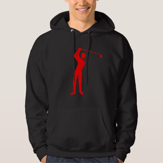 Golfing - Rot Hoodie (Vorderseite)