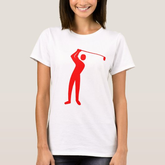 Golfing - Rot T-Shirt (Vorderseite)