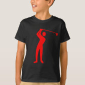 Golfing - Rot T-Shirt (Vorderseite)