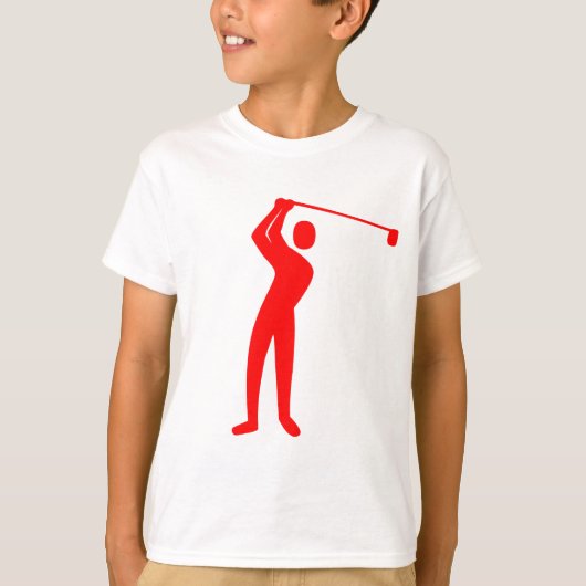 Golfing - Rot T-Shirt (Vorderseite)