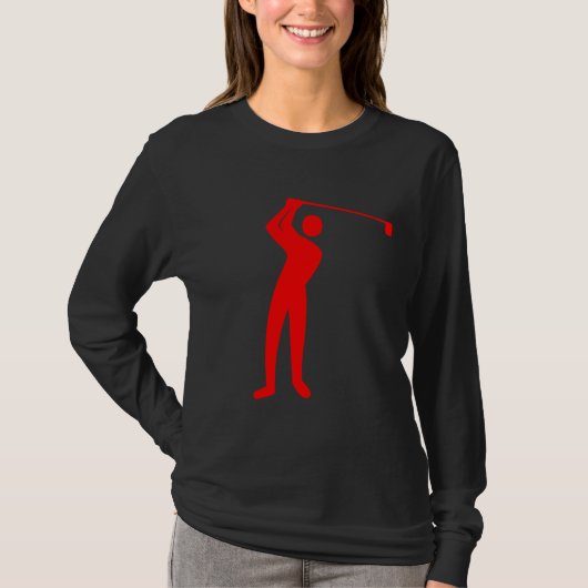 Golfing - Rot T-Shirt (Vorderseite)