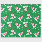 Golfing Santa Geschenkpapier (Flach)