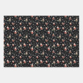 Golfing Santa on Black Geschenkpapier Set (Vorderseite 2)