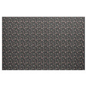 Golfing Santa on Black Stoff (Yard (91,4 cm))