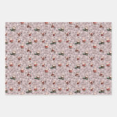 Golfing Santa on Dusty Rose Geschenkpapier Set (Vorderseite 2)