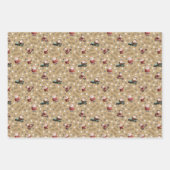 Golfing Santa on Ginger Ale Brown Geschenkpapier Set (Vorderseite 2)