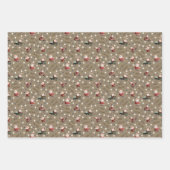 Golfing Santa on Hardwood Brown Geschenkpapier Set (Vorderseite 3)