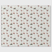 Golfing Santa on Ivory Geschenkpapier (Flach)