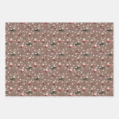 Golfing Santa on Kastanienbraun Geschenkpapier Set (Vorderseite 3)