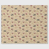 Golfing Santa on Sand Geschenkpapier (Flach)