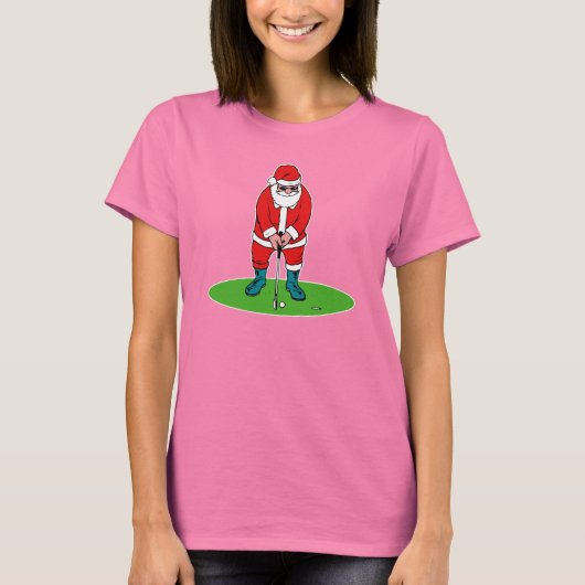 Golfing Santa T-Shirt (Vorderseite)