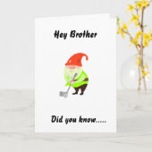 GOLFING SPASS FÜR "BROTHER" AUF IHRER GEBURTSKARTE KARTE (Gelbe Blume)