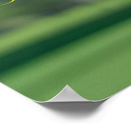 Golfing Superhero Poster (Ecke)