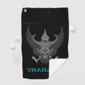 Golfing Thailand & Thai Wappen / Flagge Golfhandtuch (Insitu)