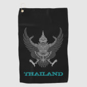 Golfing Thailand & Thai Wappen / Flagge Golfhandtuch (Vorderseite)