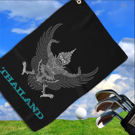 Golfing Thailand & Thai Wappen / Flagge Golfhandtuch