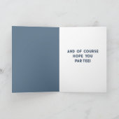 Golfing Themed Humor Funny Golfers Birthday Karte (Innenseite)