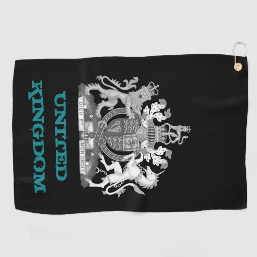 Golfing United Kingdom, britisches Wappen /Flag Golfhandtuch (Horizontal)