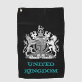 Golfing United Kingdom, britisches Wappen /Flag Golfhandtuch (Vorderseite)